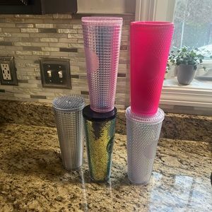 Set of 5 Starbucks cups